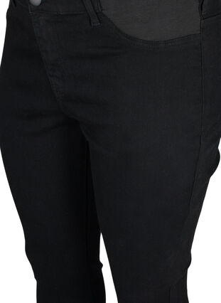 Superslim Amy jeans med resår i midjan, Black, Packshot image number 2