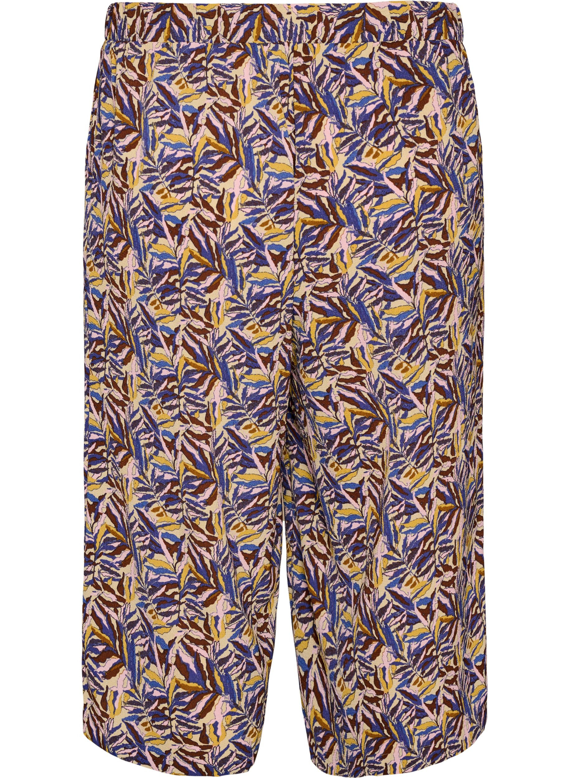 ZizziCulottebyxor med tryck, Beige, Packshot image number 1