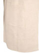 Ribbstickad kofta med fickor, Beige, Packshot image number 3