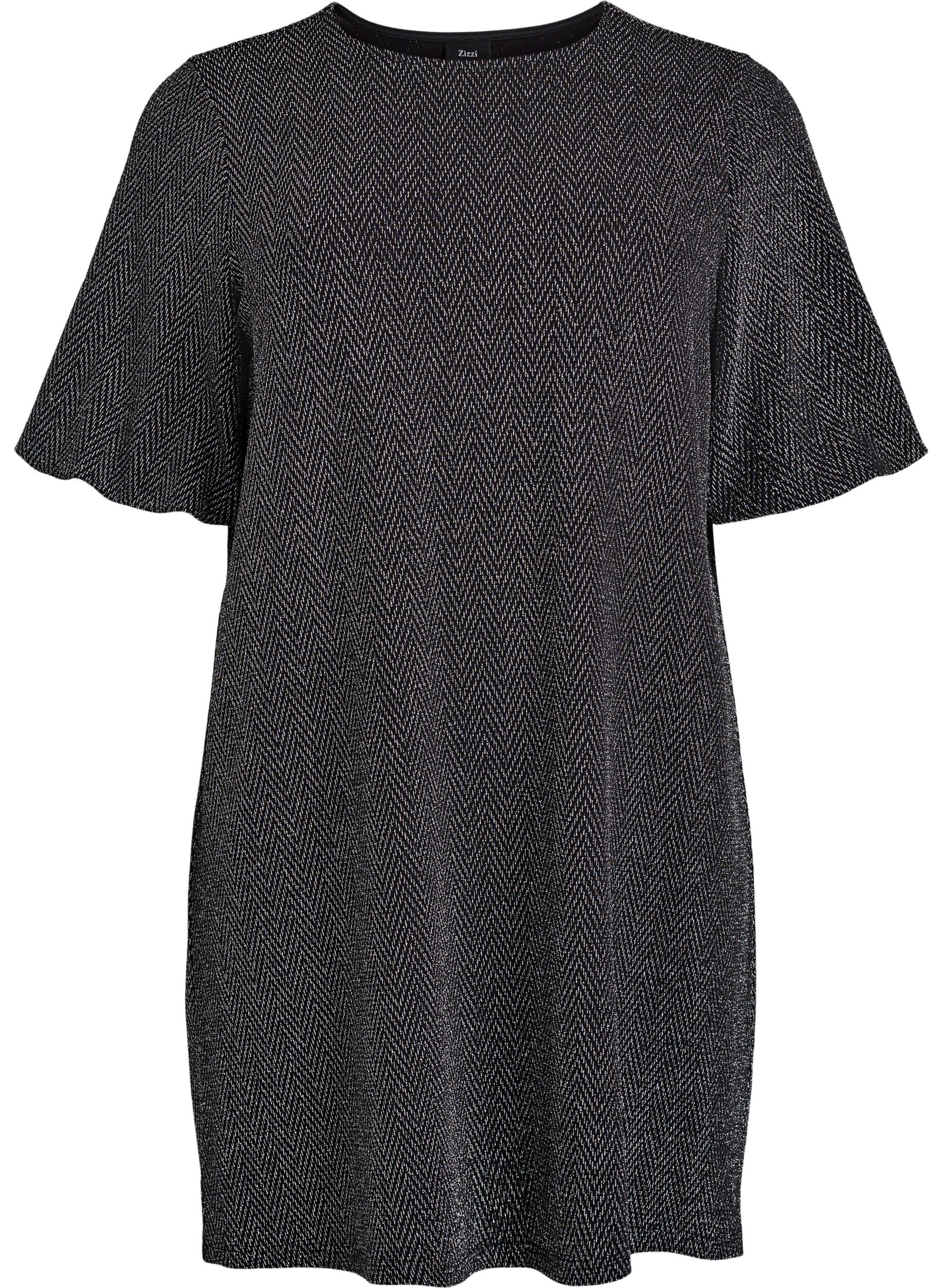 Kort kl&auml;nning med glitterm&ouml;nster