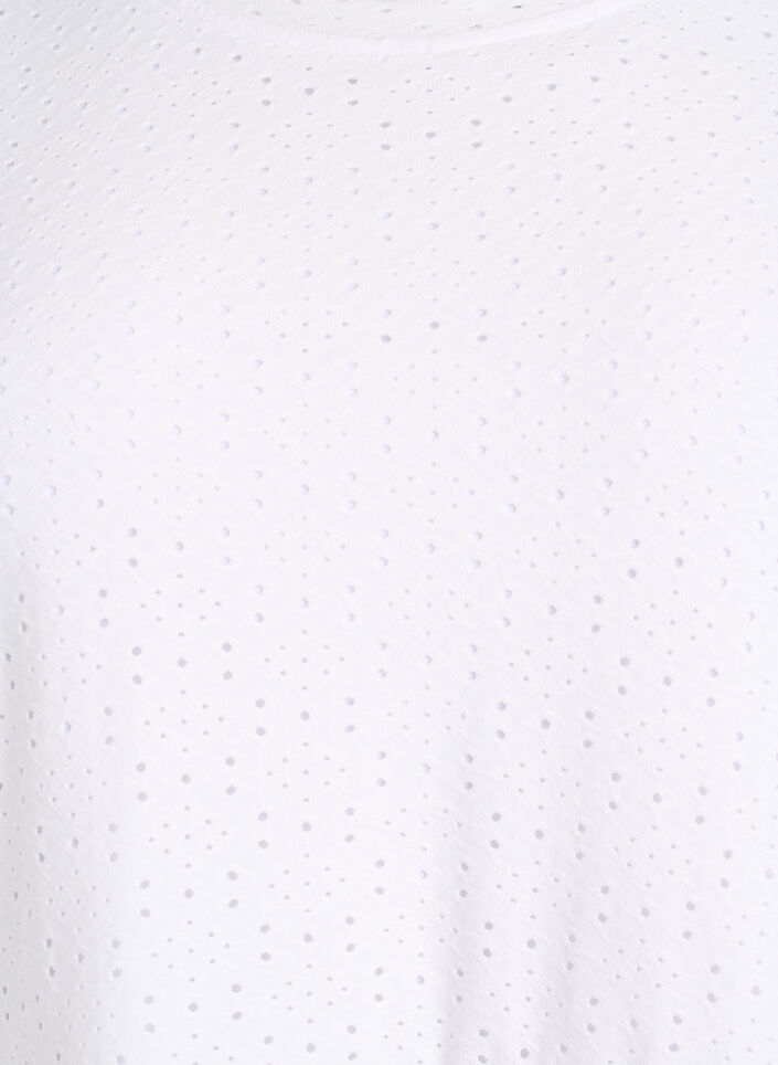 Kort kl&auml;nning med spetsm&ouml;nster och lagerkjol, Vit, Packshot image number 2