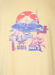 T-shirt med tryck, Gul, Packshot image number 2