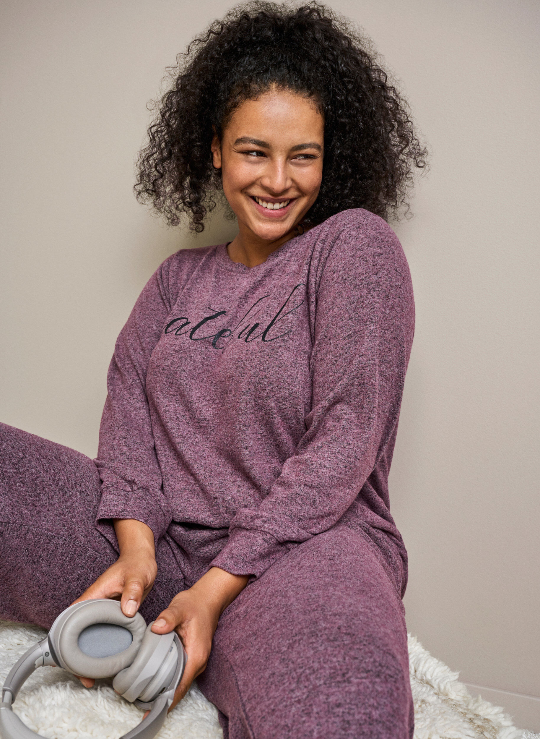 Zizzi Melerad topp i viskosblandning, Port Royal Mel, Image image number 0