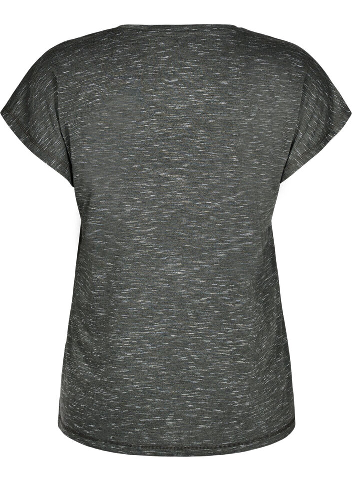 Lös träningst-shirt med korta ärmar, Grön, Packshot image number 1