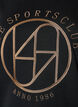 Sweatshirt med broderad text, Svart, Packshot image number 2