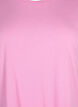 Kort&auml;rmad t-shirt i bomullsmix, Rosa, Packshot image number 2