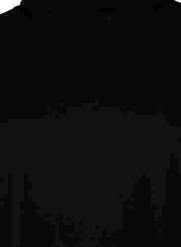 Tunika med långa ärmar och hög krage, Black, Packshot image number 2