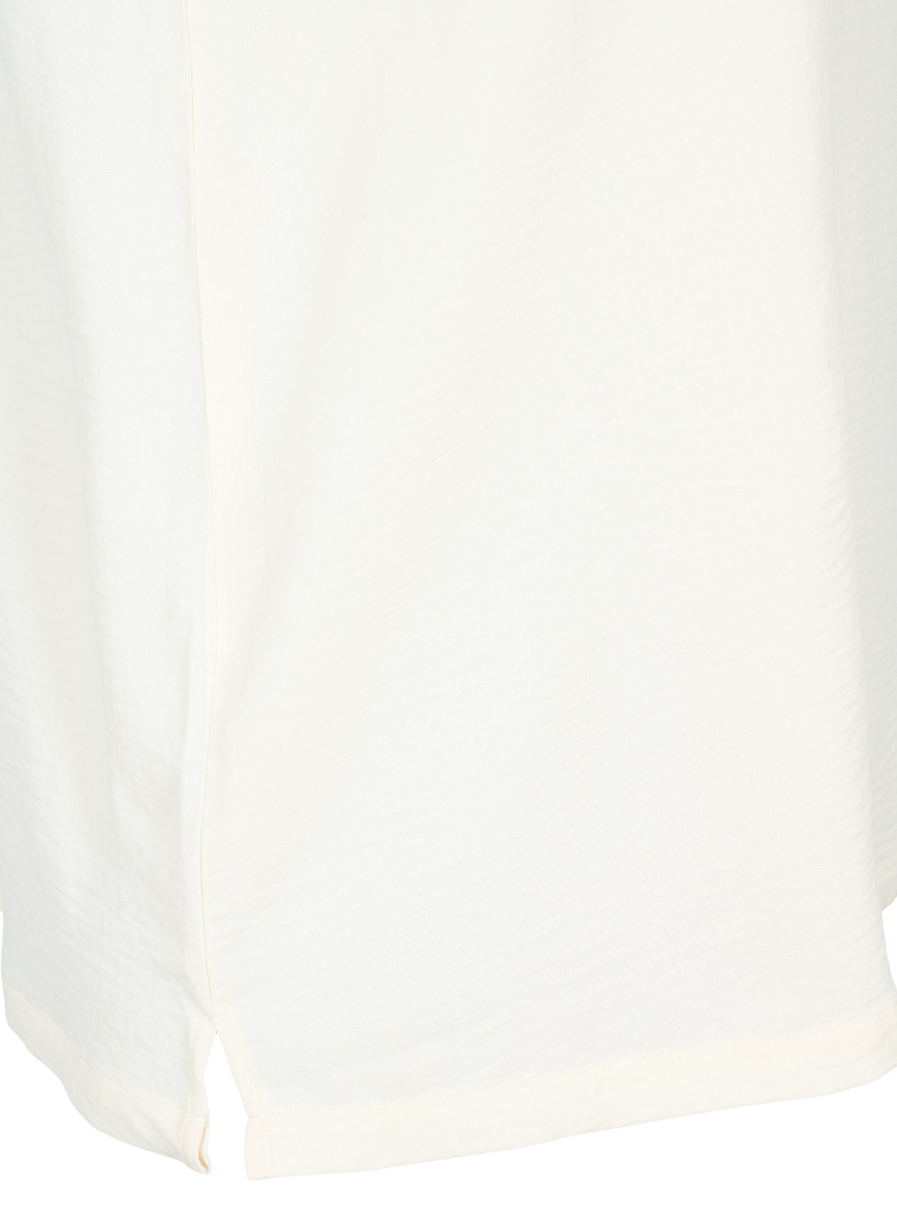 Zizzi &Auml;rml&ouml;s topp med rynkdetaljer, Vanilla, Packshot image number 3