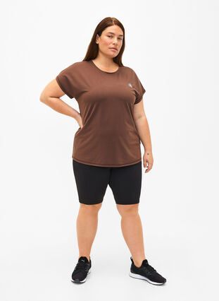 Kortärmad t-shirt för träning, Chocolate Martini, Model image number 2