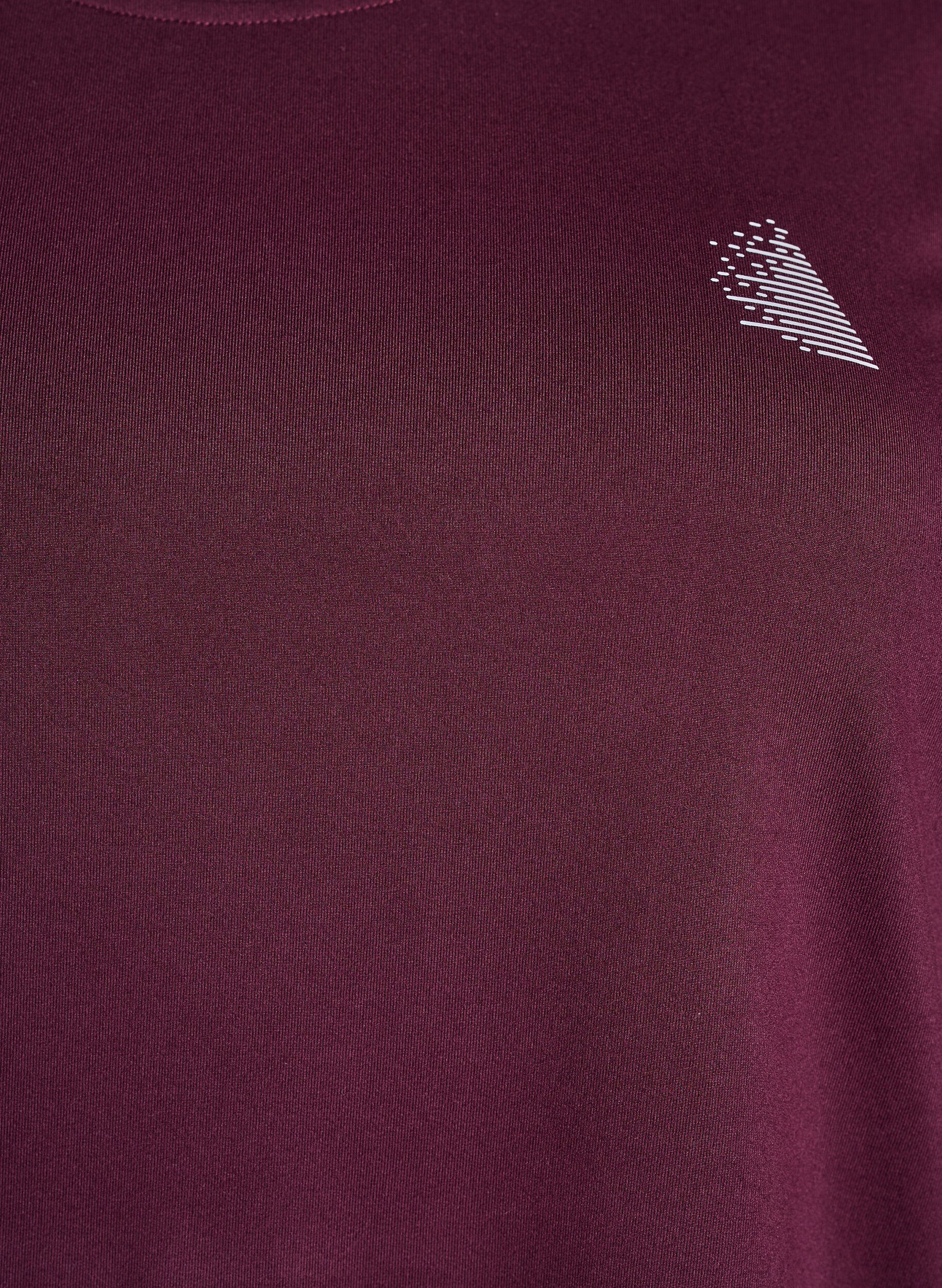ZizziTr&auml;ningsblus med trekvarts&auml;rm, R&ouml;d, Packshot image number 2