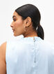 Ärmlös partytopp i satin, Delicate Blue, Model image number 2