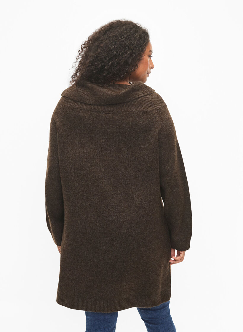 Melerad stickad kl&auml;nning, Demitasse Mel., Model image number 1