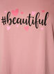 T-shirt med tryck, Rosa, Packshot image number 2