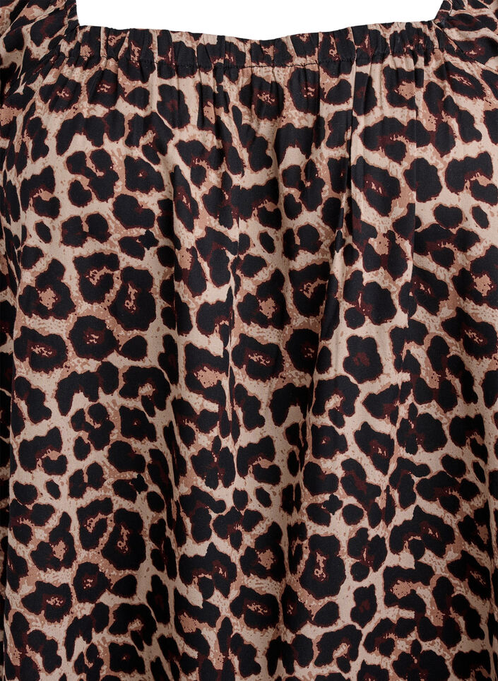 Strandkl&auml;nning i viskos med m&ouml;nster, Beige, Packshot image number 2