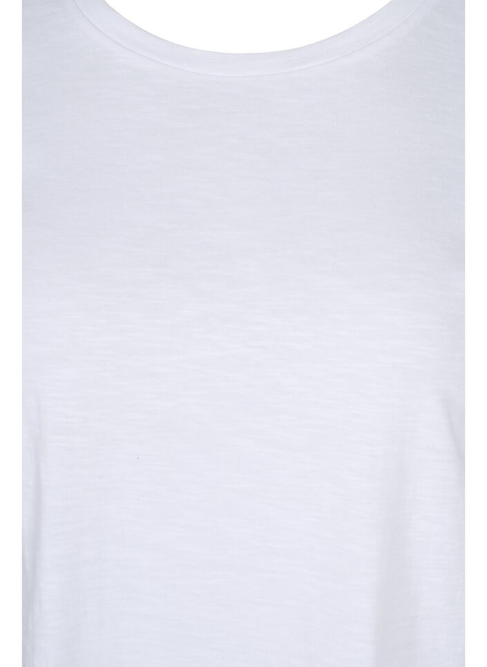 2-pack t-shirt i bomull, Black/B White, Packshot image number 3