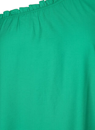 One shoulder-klänning i viskos, Deep Mint, Packshot image number 2