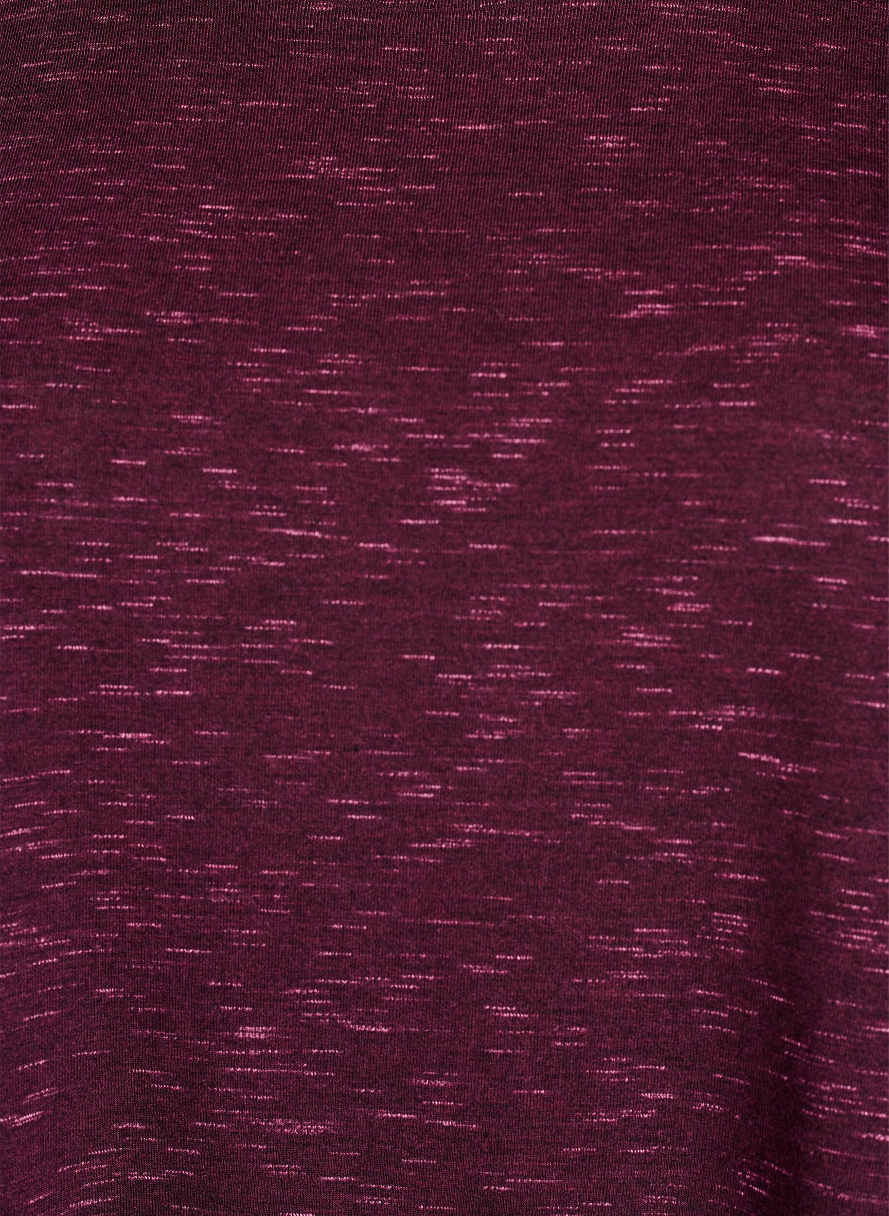 Zizzi L&ouml;s tr&auml;ningst-shirt med korta &auml;rmar, M&ouml;rk Bordeaux, Packshot image number 2