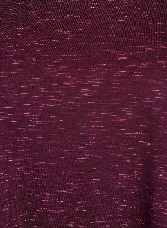 L&ouml;s tr&auml;ningst-shirt med korta &auml;rmar, M&ouml;rk Bordeaux, Packshot image number 2