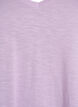 V-ringad bas t-shirt med korta &auml;rmar, Lila, Packshot image number 2