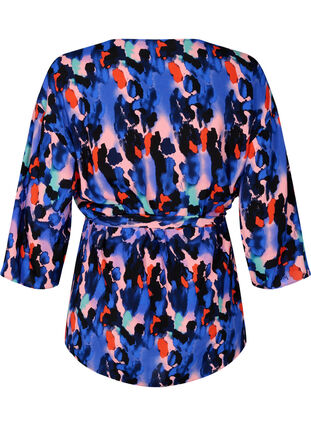 Kimono i viskos med tryck, Colorful Animal, Packshot image number 1
