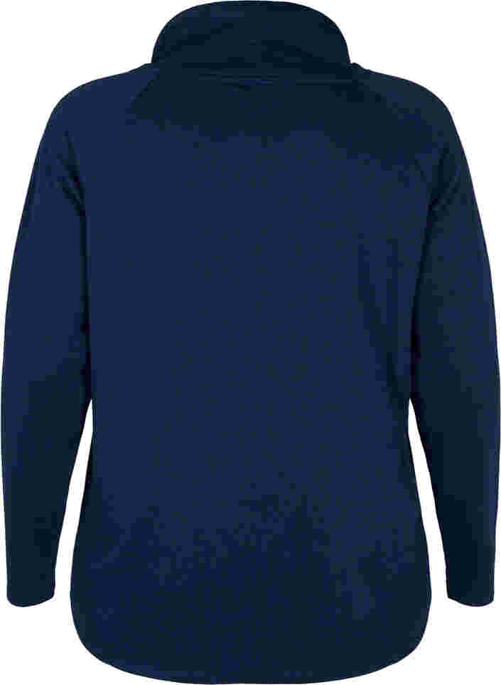 Sweatshirt med hög krage, Navy Blazer, Packshot image number 1