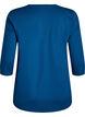 Tr&auml;ningsblus med trekvarts&auml;rm, Bl&aring;, Packshot image number 1
