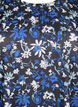 FLASH - t-shirt med blommigt tryck, Black Blue Green AOP, Packshot image number 2