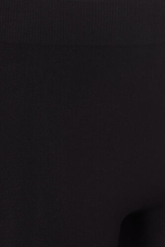 Sömlösa 3/4-leggings, Black, Packshot image number 2