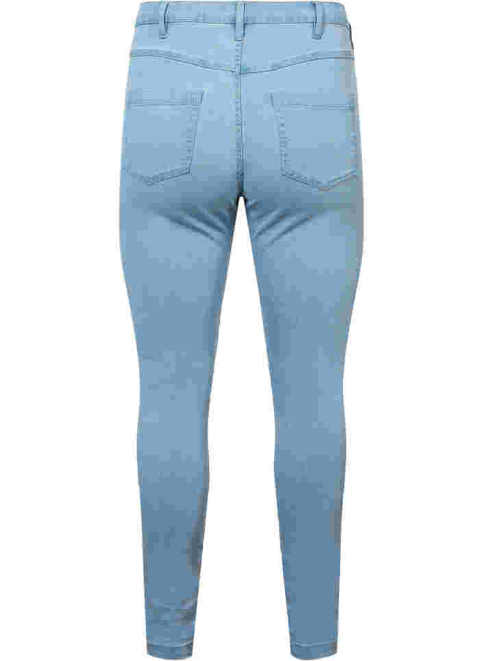 Super slim Amy jeans med hög midja, Ex Lgt Blue, Packshot image number 1