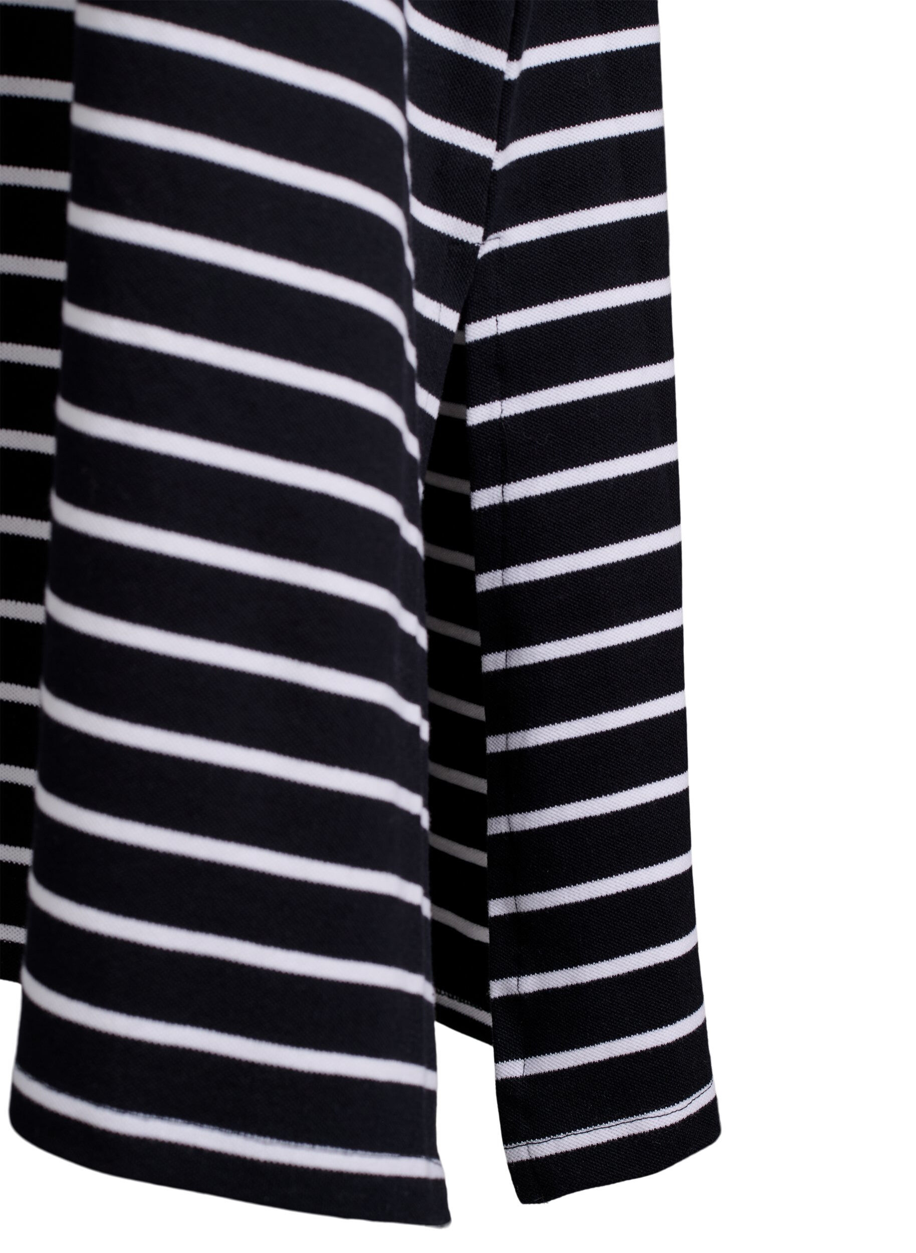 Zizzi &Auml;rml&ouml;s pik&eacute;kl&auml;nning i midi-l&auml;ngd, Svart, Packshot image number 3