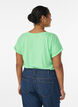 Kort&auml;rmad t-shirt i bomullsblandning, Gr&ouml;n, Model image number 2