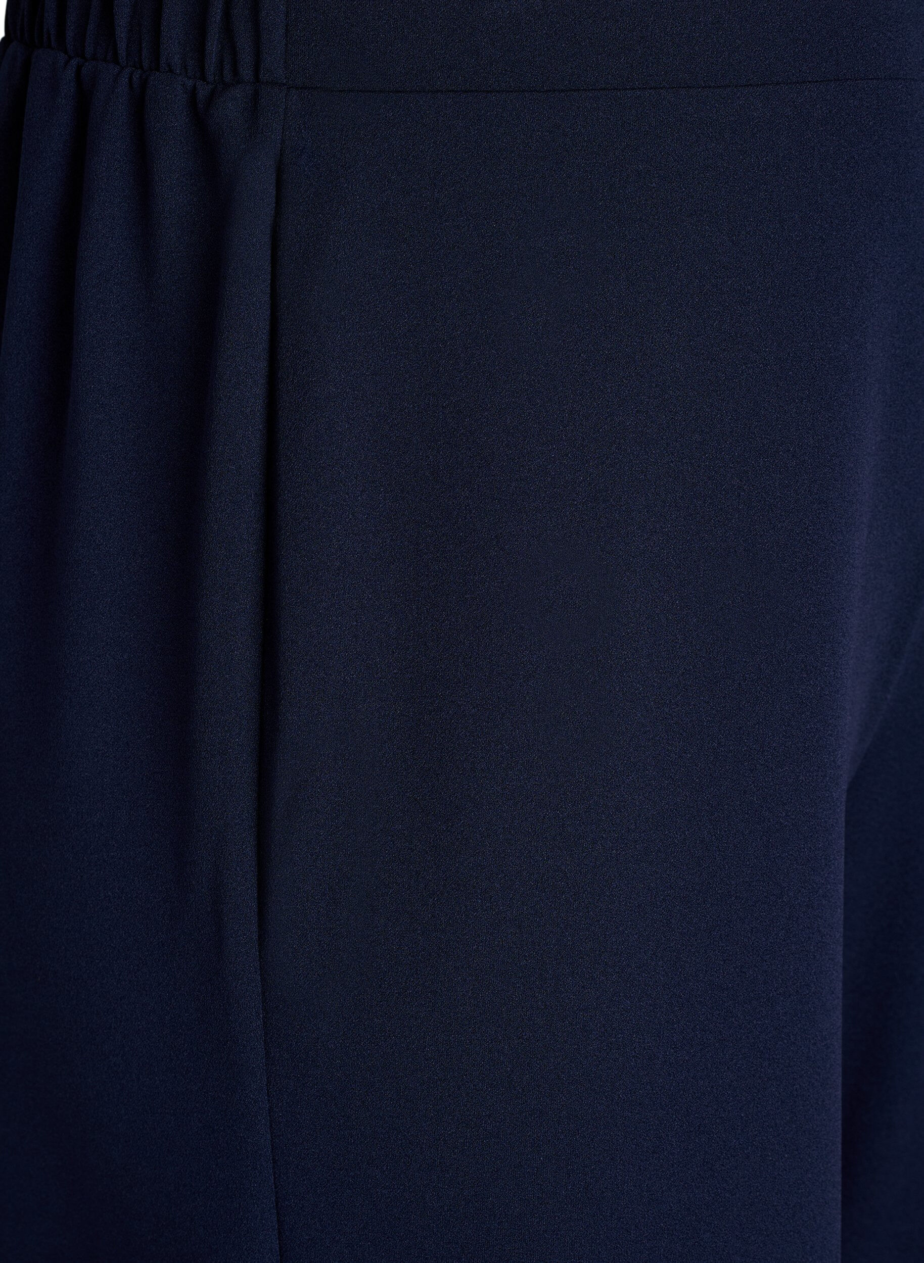 Zizzi FLASH - Byxor med vida ben, Bl&aring;, Packshot image number 2