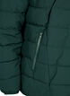 Kort pufferjacka med huva, Grön, Packshot image number 3