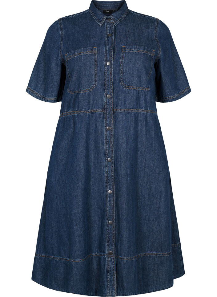 Damklänning med Skjortkrage Långa Ärmar Polyester main image 0