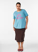 T-shirt med tryck, Bl&aring;, Model image number 1