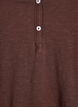 T-shirt med knappdetalj, Brun, Packshot image number 2