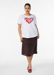 T-shirt med tryck, Vit, Model image number 1
