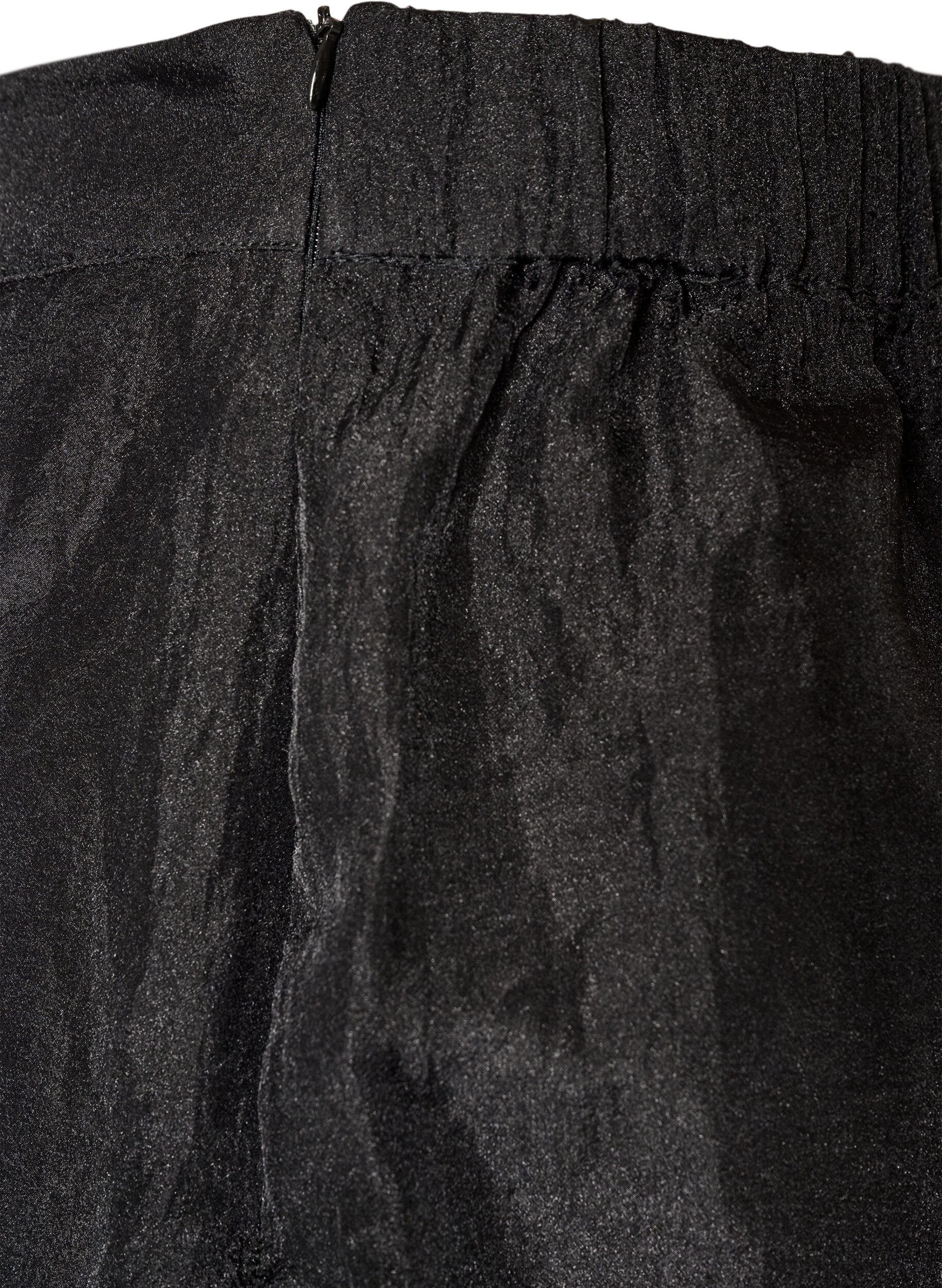 ZizziL&aring;ng kjol i organza-look, Svart, Packshot image number 4
