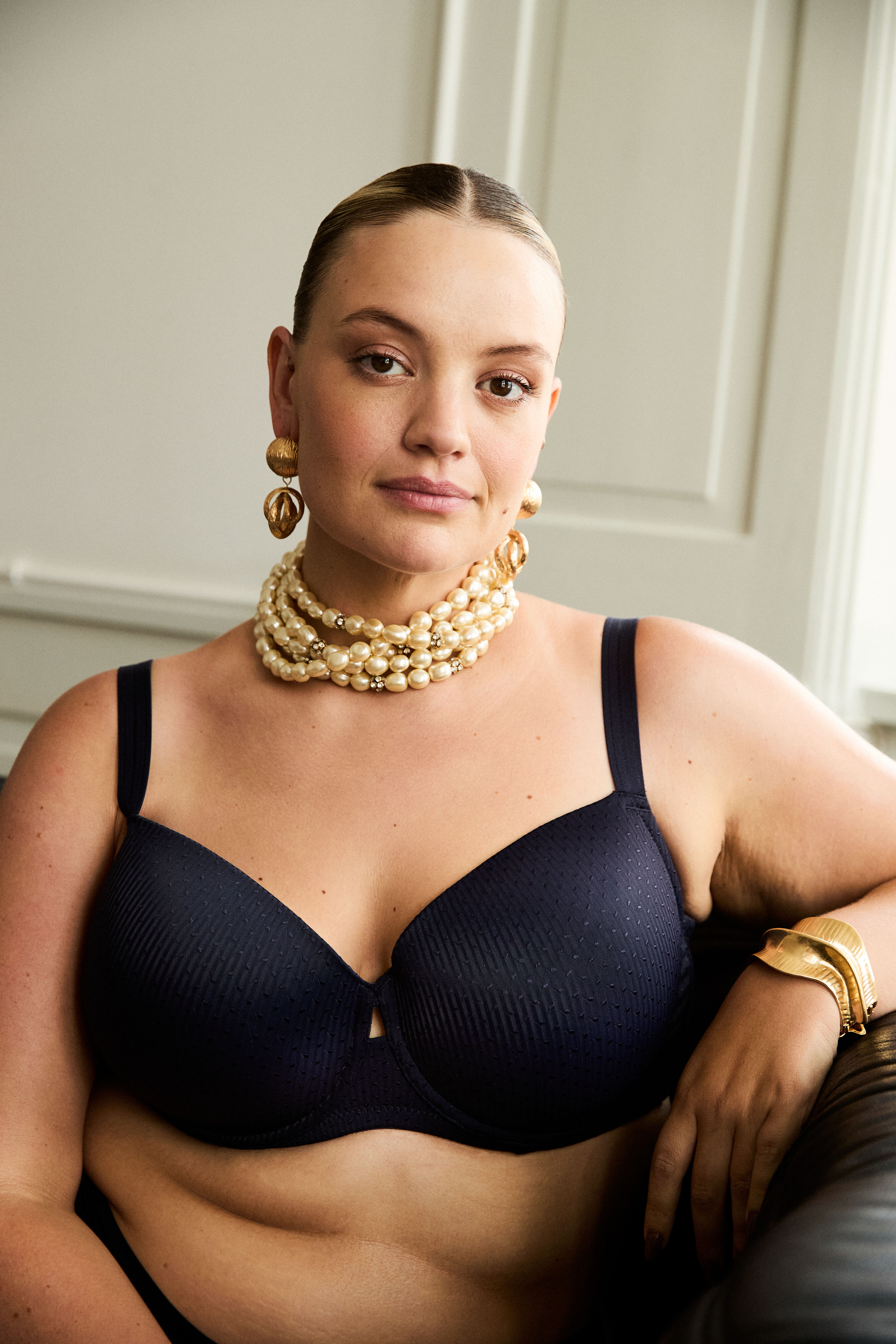 Bygel-BH med m&ouml;nster, , Model