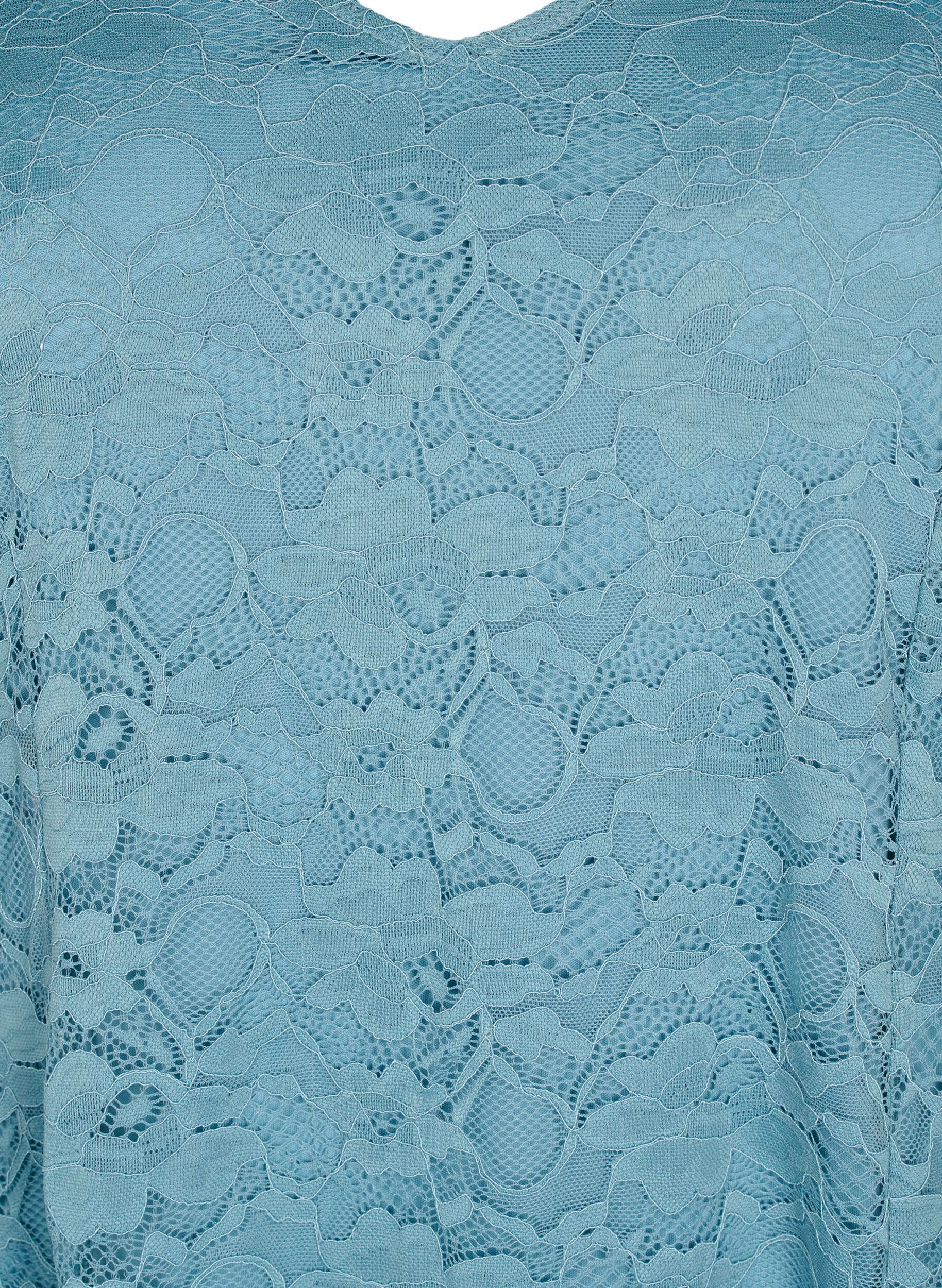 Zizzi Spetskl&auml;nning med 3/4-&auml;rmar, Citadel, Packshot image number 2