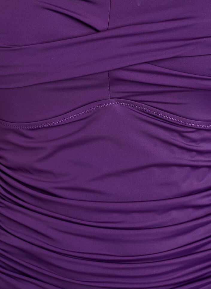 Vadderad baddr&auml;kt med drapering, Lila, Packshot image number 2