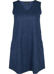 Ärmlös a-linjeformad klänning , Dark Blue