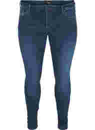 Superslim Amy jeans med hög midja, Dark blue