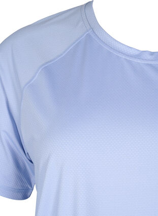 Tränings-T-shirt med nätrygg, Zen Blue, Packshot image number 2