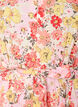 Blommig midikl&auml;nning med broderie anglaise och knytsk&auml;rp, Rosa, Packshot image number 2