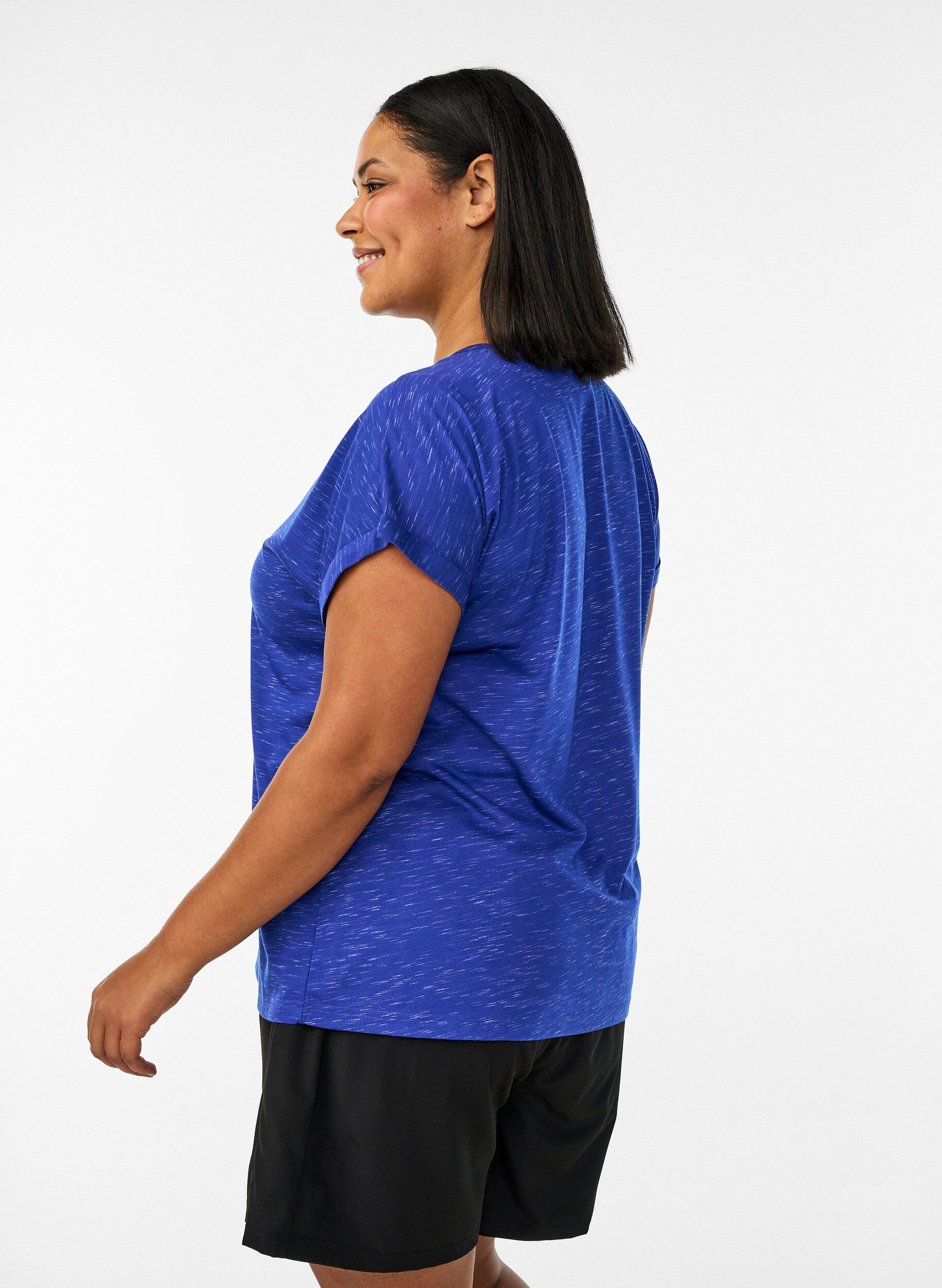 ZizziL&ouml;s tr&auml;ningst-shirt med korta &auml;rmar, Lila, Model image number 2
