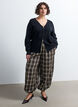 Cardigan med tv&aring;v&auml;gsdragkedja, Svart, Model image number 1