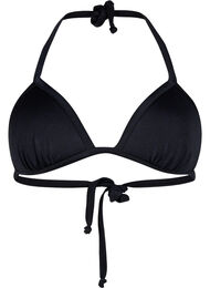 Enfärgad triangelformad bikini, Black, Packshot