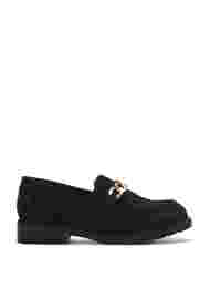 Loafers med bred passform, Black