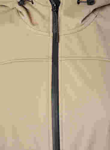 Softshelljacka med färgblock, Black Comb, Packshot image number 2